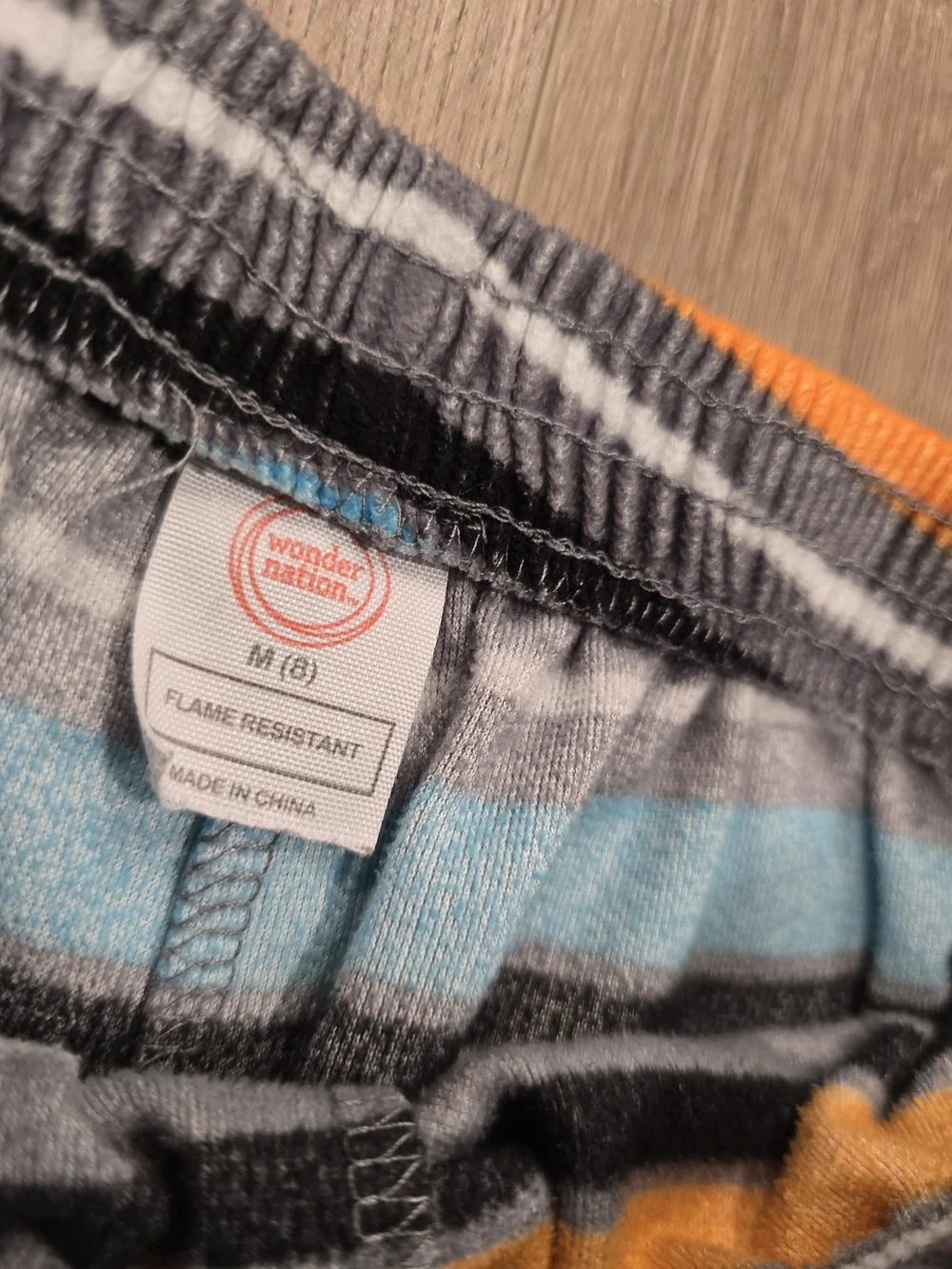 Boys Grey & Blue Game Controller Fleece Pajama Pants Set 2 Piece Size Medium 8